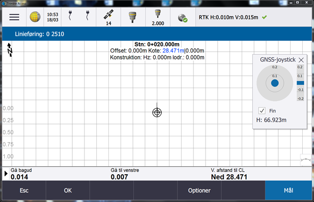 Trimble Access Mål og gem